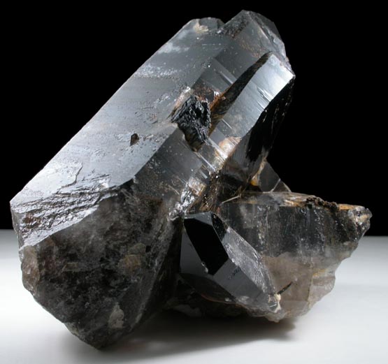 Quartz var. Smoky Quartz with Arfvedsonite from Hurricane Mountain, east of Intervale, Carroll County, New Hampshire