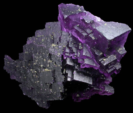 Fluorite with Chalcopyrite from Rosiclare District, Hardin County, Illinois