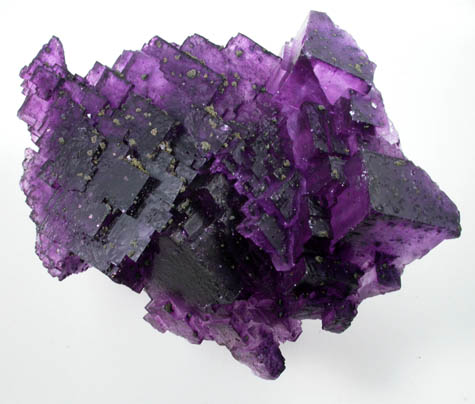 Fluorite with Chalcopyrite from Rosiclare District, Hardin County, Illinois
