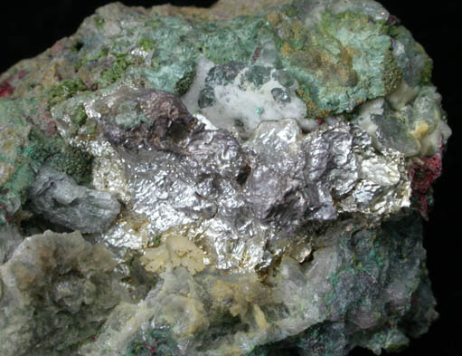 Silver from Caledonia Mine, Keweenaw Peninsula Copper District, Ontonagon County, Michigan