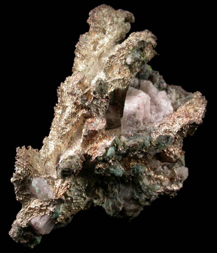 Silver from Caledonia Mine, Keweenaw Peninsula Copper District, Ontonagon County, Michigan