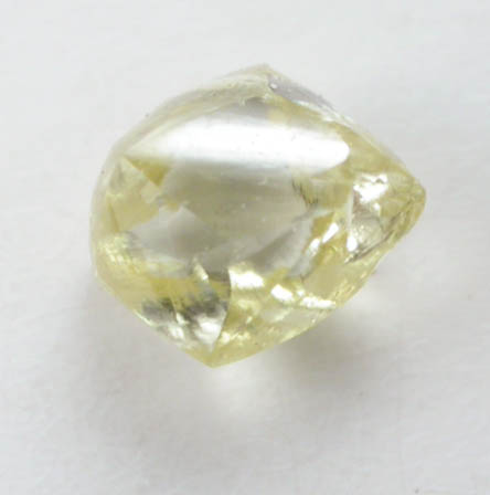 Diamond (0.31 carat fancy-yellow cuttable dodecahedral crystal) from Damtshaa Mine, near Orapa, Botswana