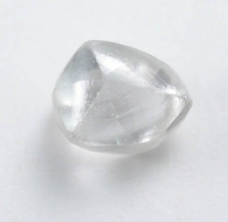 Diamond (0.13 carat pale-gray cuttable tetrahexahedral crystal) from Oranjemund District, southern coastal Namib Desert, Namibia