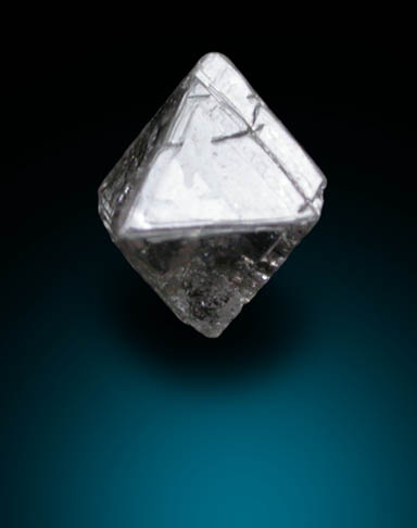 Diamond (0.32 carat gray-pink octahedral crystal) from Argyle Mine, Kimberley, Western Australia, Australia