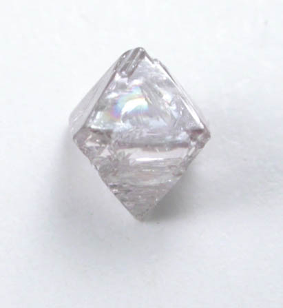 Diamond (0.17 carat gray-pink octahedral crystal) from Argyle Mine, Kimberley, Western Australia, Australia