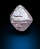 Diamond (0.66 carat pink-gray octahedral crystal) from Argyle Mine, Kimberley, Western Australia, Australia