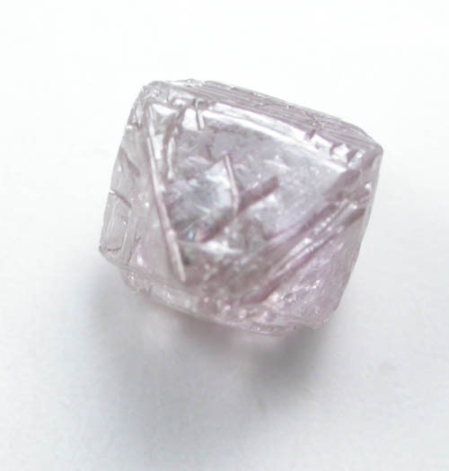 Diamond (0.66 carat pink-gray octahedral crystal) from Argyle Mine, Kimberley, Western Australia, Australia