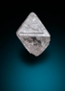 Diamond (0.27 carat pale pink-gray octahedral crystal) from Argyle Mine, Kimberley, Western Australia, Australia