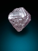 Diamond (0.25 carat pale-pink octahedral crystal) from Argyle Mine, Kimberley, Western Australia, Australia