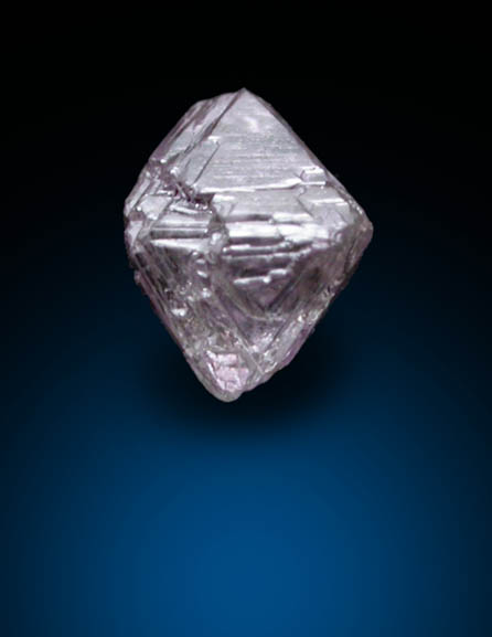 Diamond (0.25 carat pale-pink octahedral crystal) from Argyle Mine, Kimberley, Western Australia, Australia