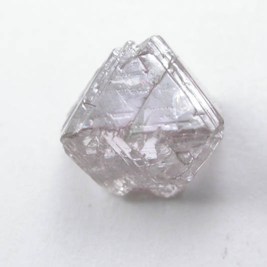 Diamond (0.65 carat pale pink-gray octahedral crystal) from Argyle Mine, Kimberley, Western Australia, Australia