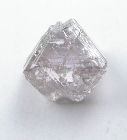 Diamond (0.65 carat pale pink-gray octahedral crystal) from Argyle Mine, Kimberley, Western Australia, Australia