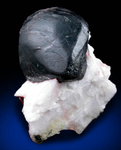 Franklinite on Calcite from Franklin, Sussex County, New Jersey (Type Locality for Franklinite)