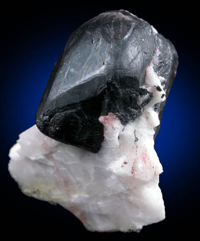 Franklinite on Calcite from Franklin, Sussex County, New Jersey (Type Locality for Franklinite)