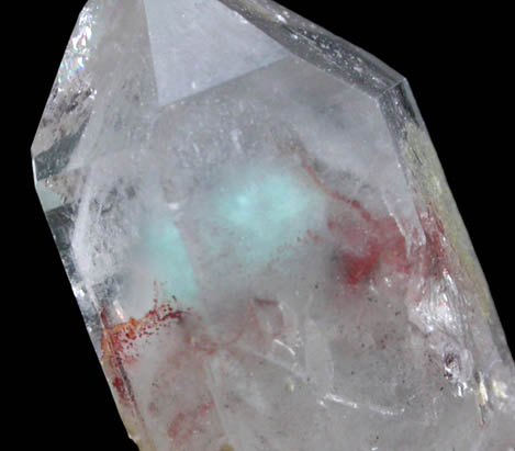 Quartz with Ajoite inclusions from Messina Mine, Limpopo Province, South Africa