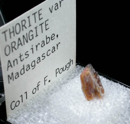 Thorite var. Orangite from Antsirabe District, Manandona Valley, Antananarivo Province, Madagascar