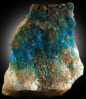 Turquoise crystals! from Bishop Mine, Lynch Station, Campbell County, Virginia