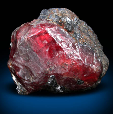 Rhodonite in Galena from Broken Hill, New South Wales, Australia