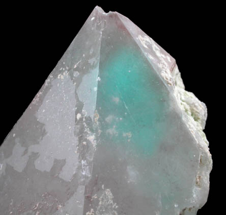 Quartz with Ajoite inclusions from Messina Mine, Limpopo Province, South Africa