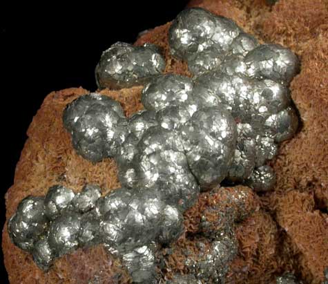 Pyrite on Siderite-Dolomite from Mexico