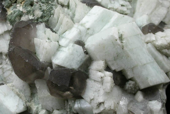 Microcline with Smoky Quartz from Moat Mountain, west of North Conway, Carroll County, New Hampshire