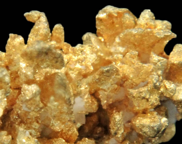 Gold (crystallized) from Round Mountain Gold Mine, 71.5 km north of Tonopah, Nye County, Nevada