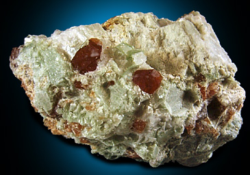 Grossular Garnet with Clinochlore from Hunting Hill Quarry, Rockville, Maryland