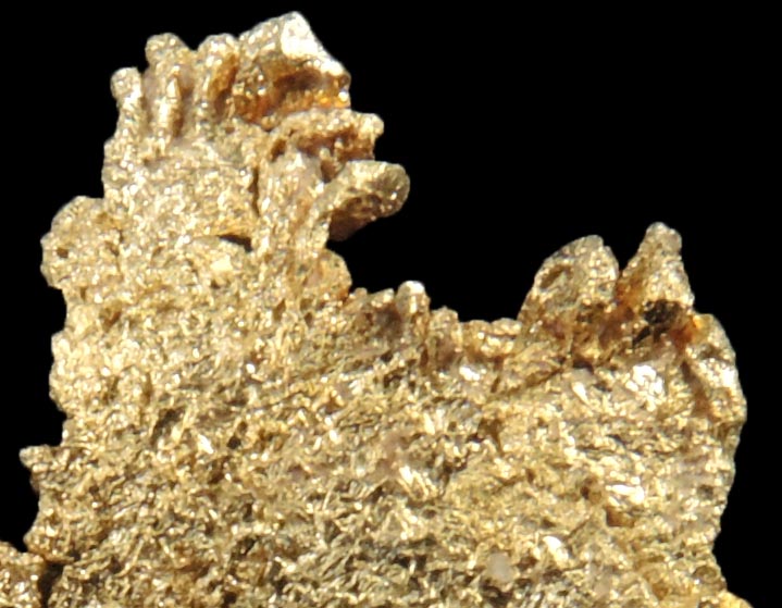 Gold from Round Mountain Gold Mine, 71.5 km north of Tonopah, Nye County, Nevada