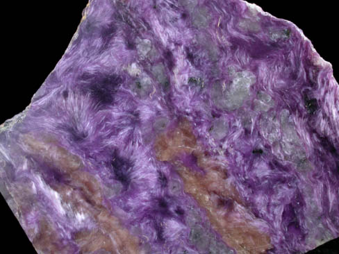 Charoite from Murunskii Massif, between the Charo and Tokko Rivers, Aldan Shield, Yakutia, Russia (Type Locality for Charoite)