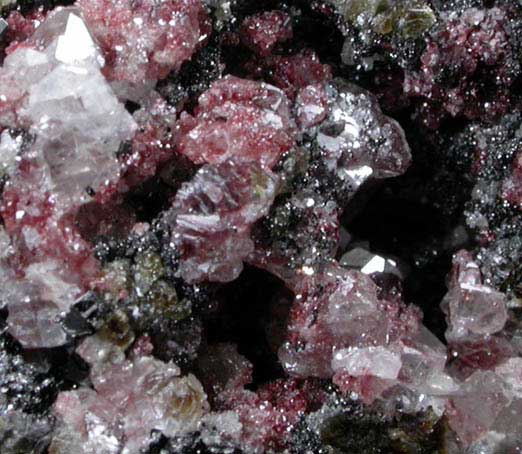 Magnetite (rare cubic crystal form) with Sphalerite from ZCA Mine No. 4, Fowler Ore Body, 2500' Level, Balmat, St. Lawrence County, New York