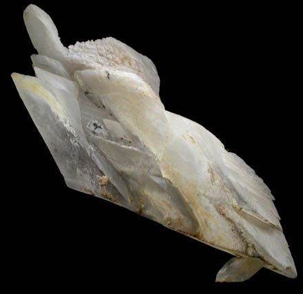 Calcite on Dolomite from Treasure Mountain Diamond Mine, Little Falls, Herkimer County, New York