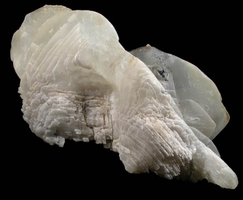 Calcite on Dolomite from Treasure Mountain Diamond Mine, Little Falls, Herkimer County, New York