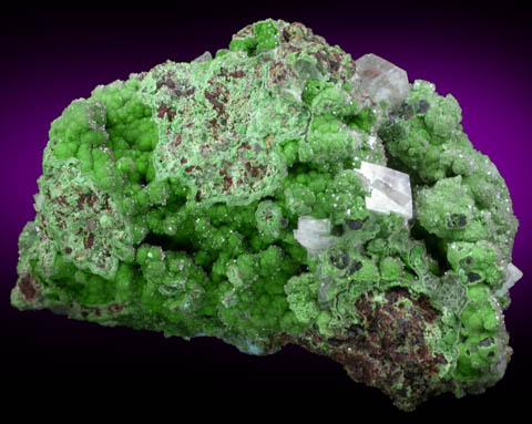 Conichalcite with Calcite from Tsumeb Mine, Otavi-Bergland District, Oshikoto, Namibia