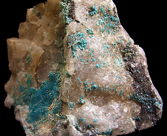 Turquoise crystals! from Bishop Mine, Lynch Station, Campbell County, Virginia