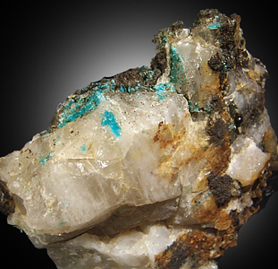 Turquoise crystals! from Bishop Mine, Lynch Station, Campbell County, Virginia