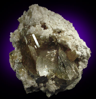 Celestine with Calcite from Portland Cement Quarry, Mitchell, Indiana