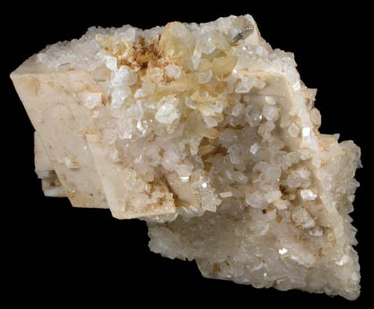 Dolomite with Calcite and Quartz from Trepca District, 10 km east of Kosozska Mitrovica, Kosovo