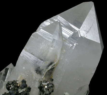 Quartz with Pyrite and Sphalerite from Pachapaqui Mine, Bolognesi Province, Ancash Department, Peru