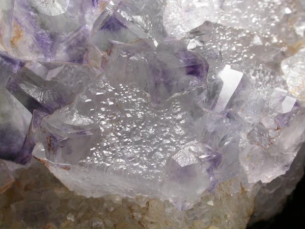 Fluorite (cubic crystals over octahedral crystals) from Dongshan Mine, Linwu, Chenzhou Prefecture, Hunan, China