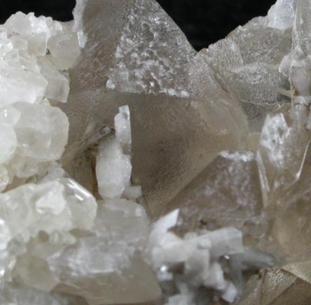 Edingtonite on Calcite from Ice River Complex, near Golden, British Columbia, Canada (Type Locality for Edingtonite)