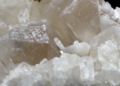 Edingtonite on Calcite from Ice River Complex, near Golden, British Columbia, Canada (Type Locality for Edingtonite)