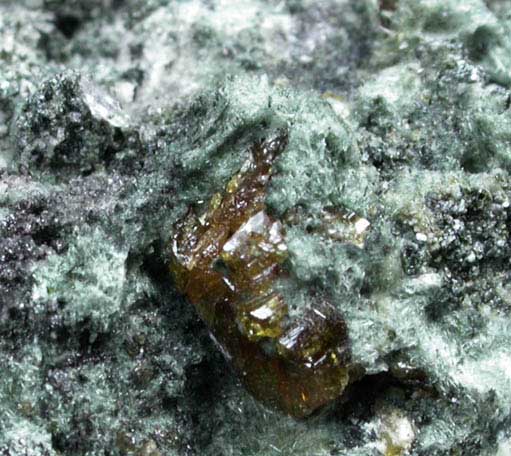 Titanite, Actinolite, Prehnite, Bornite from Fairfax Quarry, 6.4 km west of Centreville, Fairfax County, Virginia