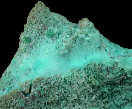 Chrysocolla (crystals) from Eagle Eye Mine, La Paz County, Arizona