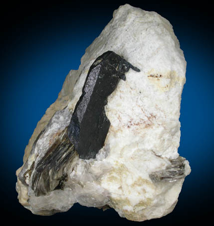Columbite-(Fe) in Albite with Muscovite from Branchville Quarry, Redding, Fairfield County, Connecticut