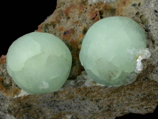 Prehnite from Woodbury Traprock Quarry, east of Woodbury, Litchfield County, Connecticut