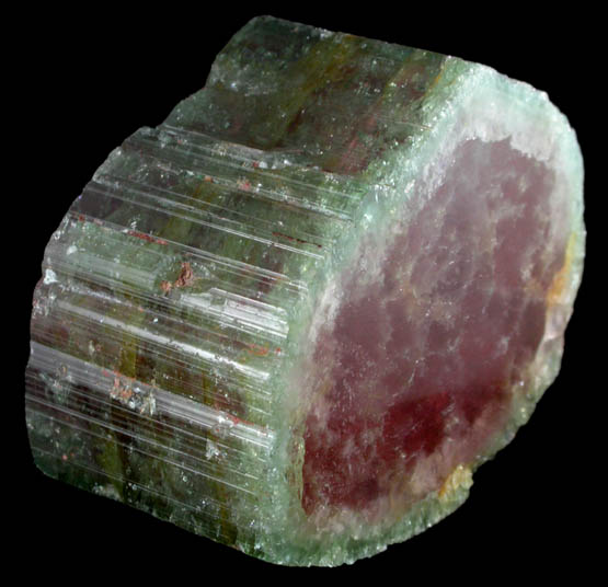 Elbaite var. Watermelon Tourmaline from Dunton Quarry, Plumbago Mountain, Hall's Ridge, Newry, Oxford County, Maine