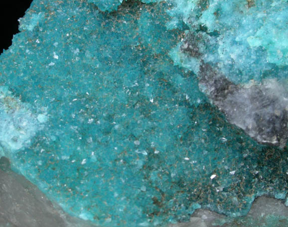 Turquoise (crystals) from Bishop Mine, Lynch Station, Campbell County, Virginia