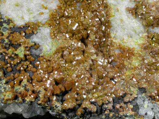 Mimetite var. Campylite from Drygill-Carrock Fells area, Caldbeck Fells, Cumbria, England