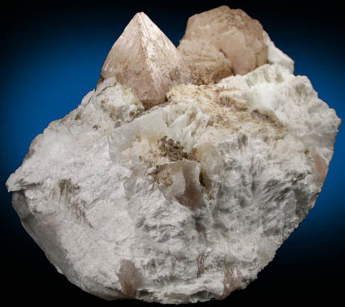 Powellite with Stilbite from Nashik District, Maharashtra, India