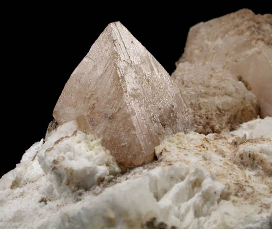 Powellite with Stilbite from Nashik District, Maharashtra, India